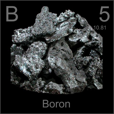 Sample of the element Boron in the Periodic Table