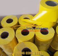 Custom Label Kuning PVC Roll Barcode Log Kayu, Papan kayu untuk Kehutanan, Pertambangan dan ...