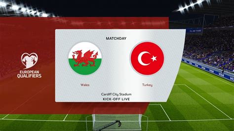 Wales vs Turkey | Cardiff City Stadium | European Qualifiers | PES 2021 ...