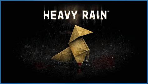 Heavy rain screensaver - Download free