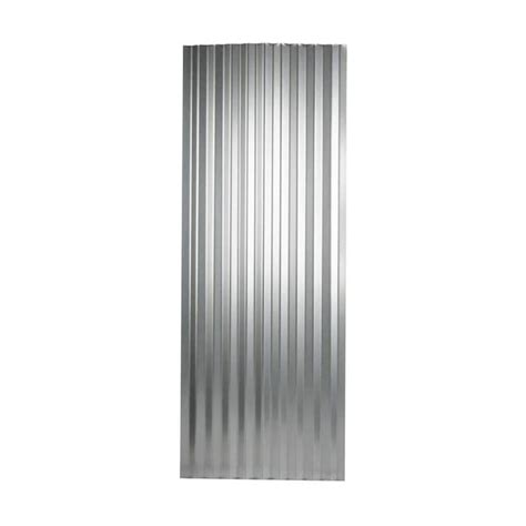 Metal Sales 24-ft x 8-ft Corrugated Unpainted/Galvalume Steel Roof ...