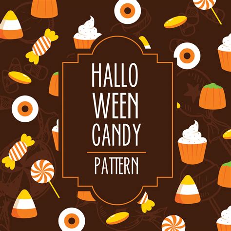 Halloween Candy Vector Pattern 242764 Vector Art at Vecteezy