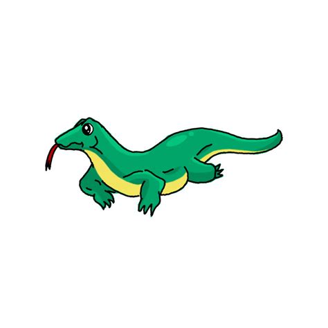 How to Draw a Komodo Dragon - Step by Step Easy Drawing Guides ...