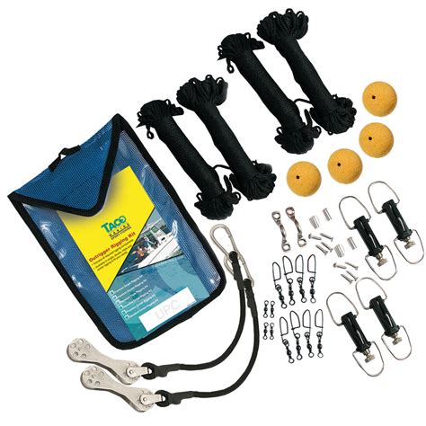 Taco Premium Outrigger Double Rigging Kit with 200' of Black Line | Overton's