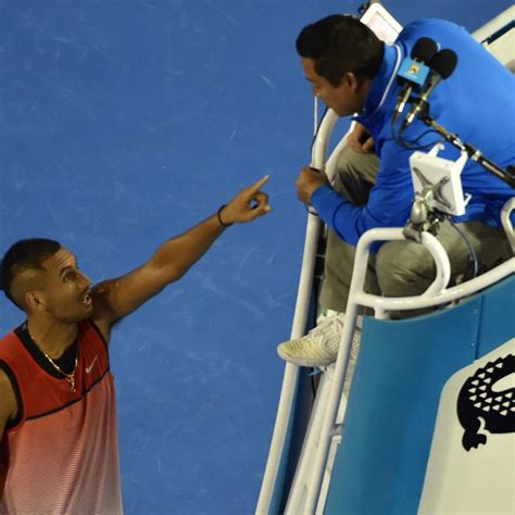 Nick Kyrgios Argues with Umpire About Music from Crowd During Australian Open | News, Scores ...