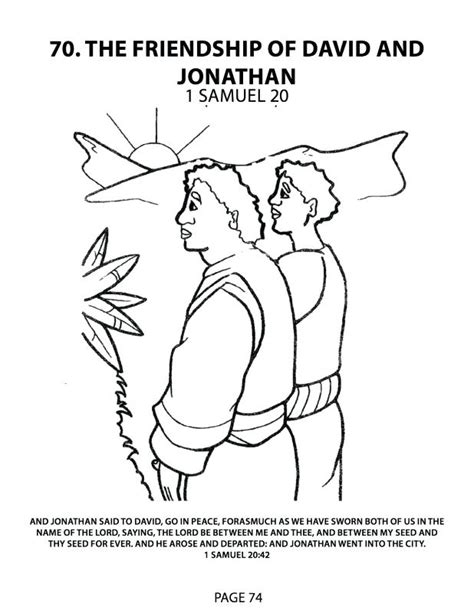 David And Jonathan Friendship Coloring Pages at GetColorings.com | Free ...