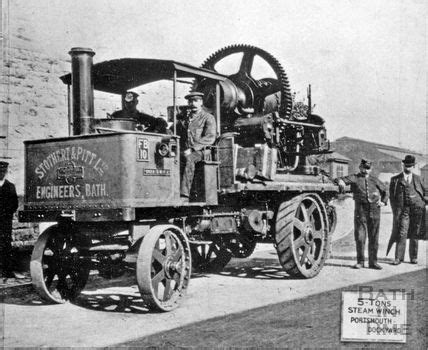 Stothert & Pitt first steam wagon used by S&P c.1880 | Steam, Steam tractor, Steam engine