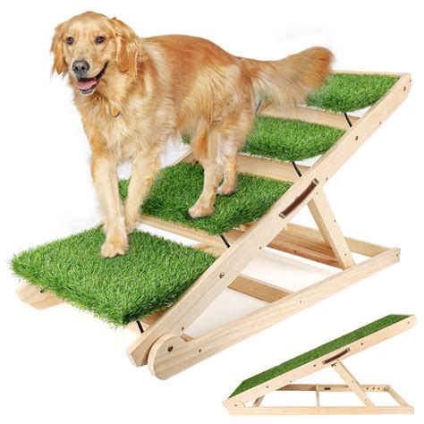 NTR Dog Ramp for Bed, Large Small Dog Ramps Large Dog Stairs for High Beds,Pet Ramps,45" Long ...