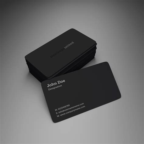 Rounded Corner Business Card Mockup | Business card mock up, Card mockup, Business cards