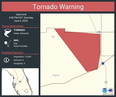 Tornado Warning including Polk County, FL until 6:00 PM EDT | NWS Tampa Bay | Scoopnest