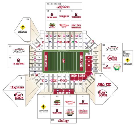 Stanford Football Stadium Parking Map