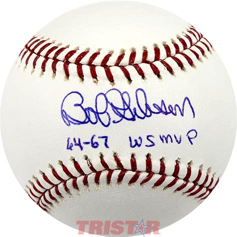 Bob Gibson Signed Autographed ML Baseball Inscribed 64-67 WS MVP JSA | eBay