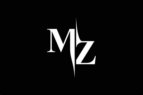 MZ Monogram Logo V5 By Vectorseller | TheHungryJPEG