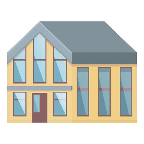 Residential villa icon cartoon vector. Home building 14364380 Vector Art at Vecteezy