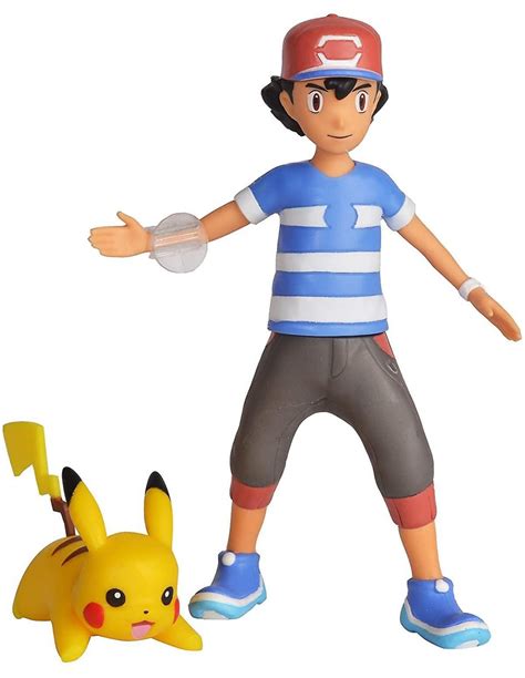 Figura Pokémon Ash & Pikachu Battle 10 cm