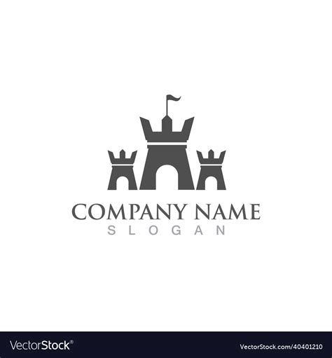 Fort logo and symbol Royalty Free Vector Image