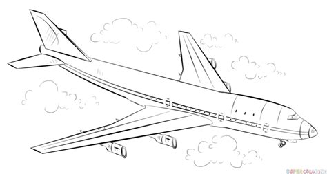 How to draw an airplane | Step by step Drawing tutorials