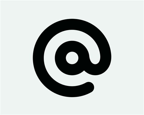 Alias Icon Sign Symbol. Email Mail Mailing Address Message App Internet ...