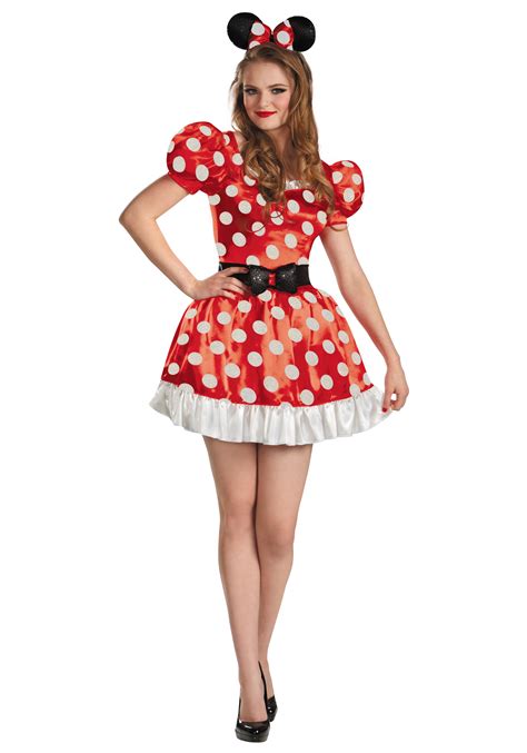 Red Minnie Classic Adult Costume