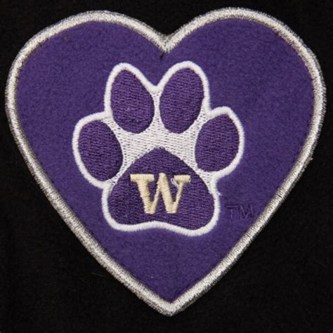 Girls Infant Colosseum Purple Washington Huskies Plush Hearts Polar ...