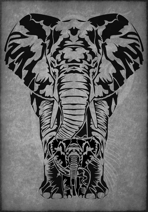 éléphant tribal - Recherche Google | Elephant tattoo tribal, Elephant ...