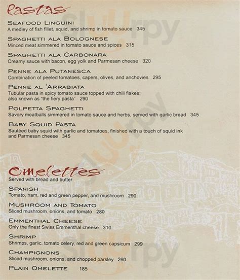 Cafe Adriatico menù, Quezon City - Main Menu | Sluurpy