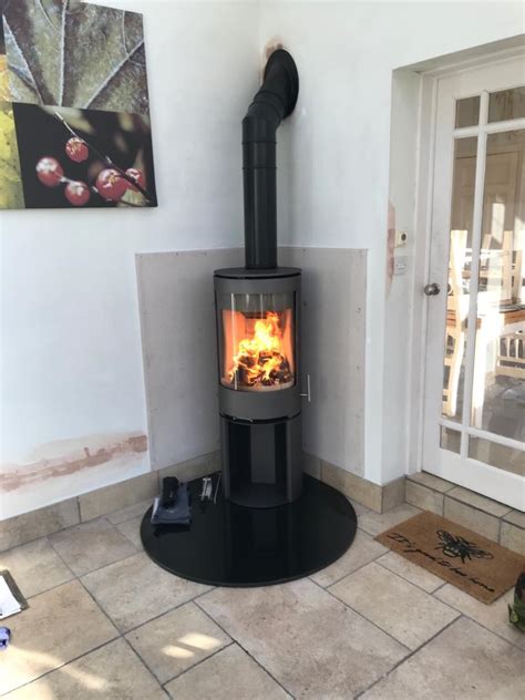 PVR Cylinder Stove on High Log store – Installed in Worsley | Cheshire ...