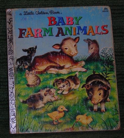 Children's Book Baby Farm Animals A Little Golden