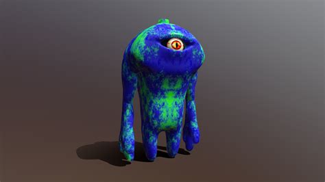 One Eye Monster - Download Free 3D model by Digital3dWorld (@zisisbad ...