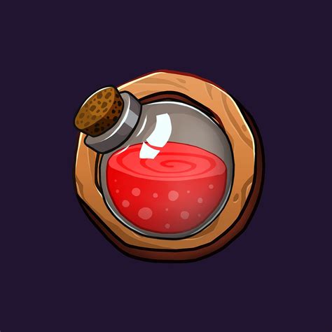 Healing Potion Game Icon For Indie Project by Anastasia Ciolacthe game ...