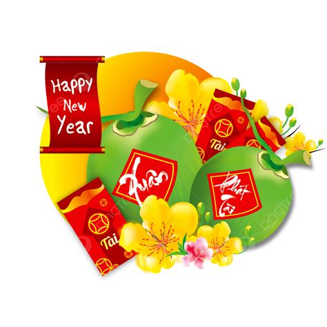 Apricot Fruit White Transparent, Happy New Year Coconut Fruit And ...