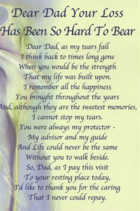 Memorial Poems For Dad, Funeral Poems For Dad, Dad Poems, Grief Poems, Grief Quotes, Wisdom ...