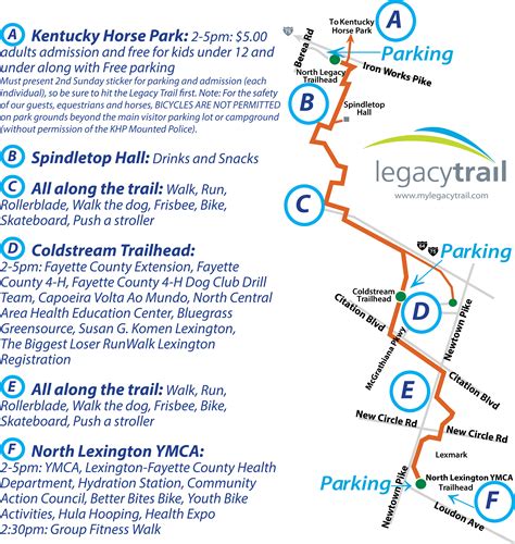 2nd Sunday Lexington | Legacy Trail | Oct. 13th 2-5pm | Travel fun ...