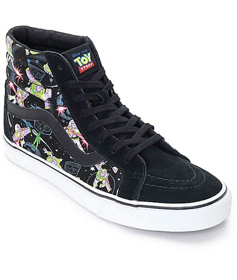 Toy Story x Vans Sk8 Hi Buzz Lightyear Black Shoes | Zumiez