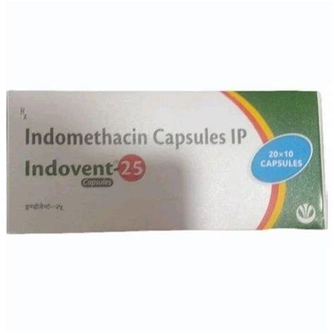 Indometacin Capsules IP, 50 mg at Rs 170/box in Hodal | ID: 2852206112988