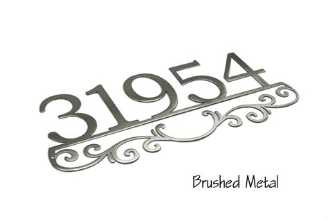 Custom Address Sign | Metal Address Sign | Address Sign with Scrollwork ...