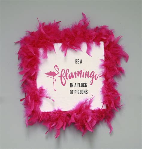 Ben Franklin Crafts and Frame Shop: DIY Pink Flamingo Wall Art