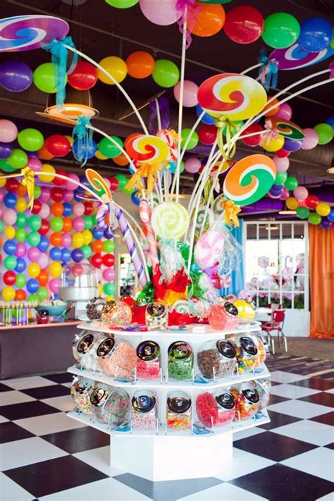 smaller scale for centerpiece inspiration | Candy store design, Candy store, Candy display