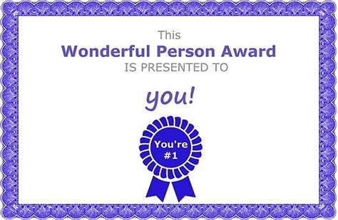 "Wonderful Person Award" Poster by YellowLion | Redbubble