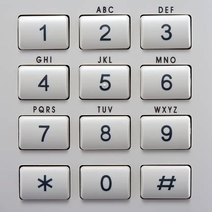 Telephone Keypad With Buttons Stock Photo - Download Image Now - Keypad ...