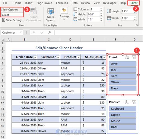 How to Format Slicer in Excel (7 Common Options) - ExcelDemy