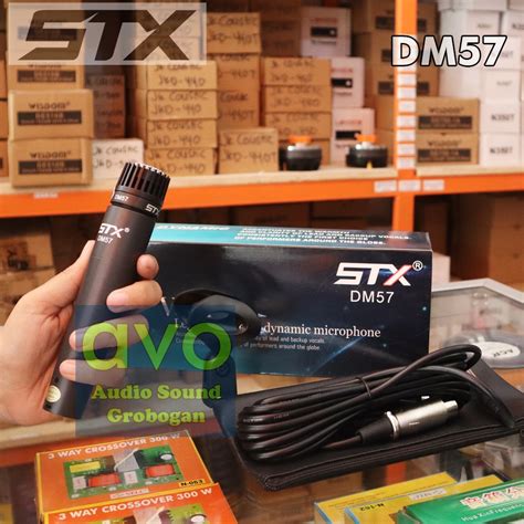 Jual Mic STX DM57 Microphone Instrument Dynamic Mik Kendang Mikrofon Gendang Simbal Original ...