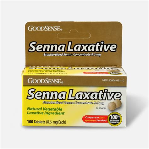 GoodSense® Senna Laxative Standardized Senna Concentrate Tablets, 100 ct