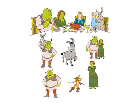 Shrek characters - mahahowto