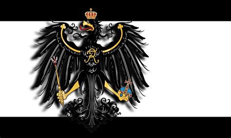 Prussian flag with 3D eagle by Arminius1871 on DeviantArt