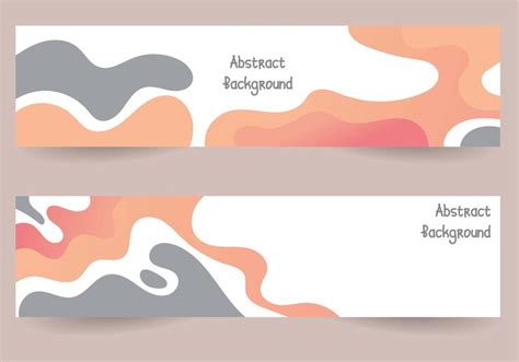 Premium Vector | Set of wave abstract banner template