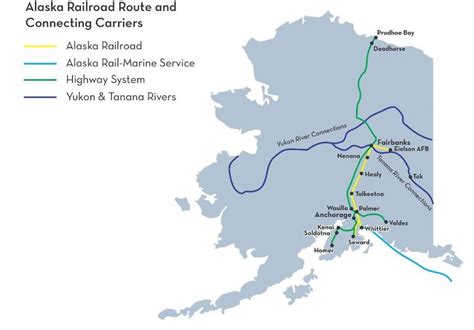 Free Alaska Railroad Map And The 8 Major Railroads In Alaska