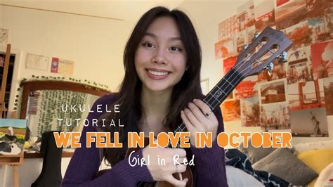 We fell in love in October- ukulele tutorial!! - YouTube