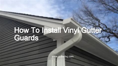 How To Install Vinyl Gutter Guards - Gutter HQ