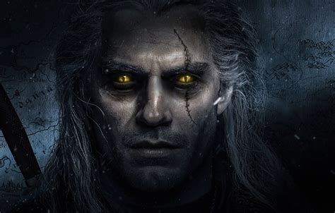 Wallpaper eyes, look, pose, portrait, art, the series, scar, The Witcher, The Witcher, Geralt of ...